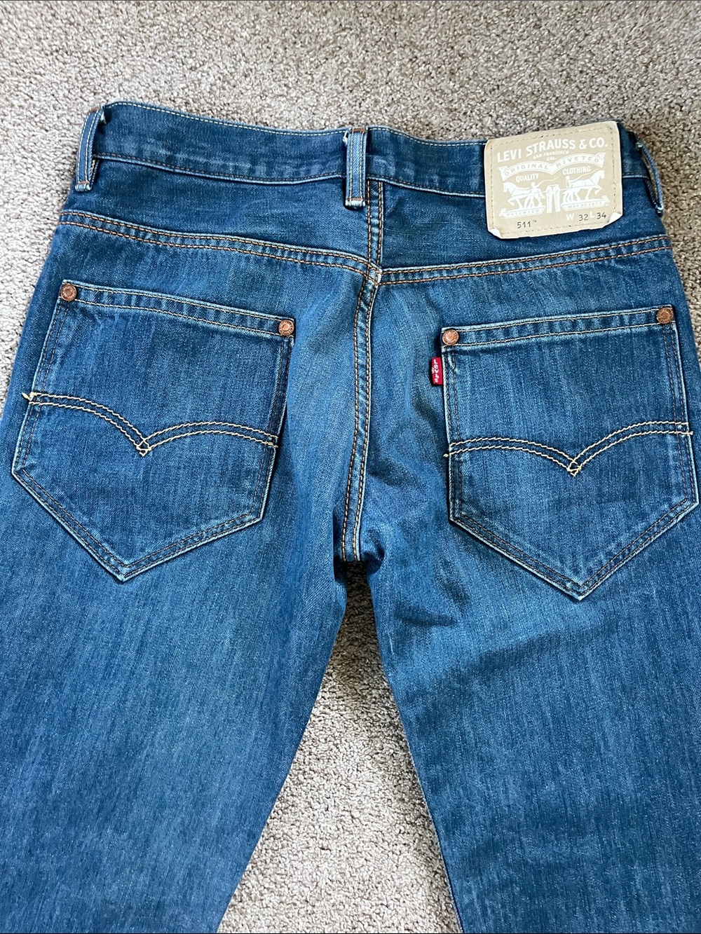 White Label Levi’s 511 tagged sz W32 L34 see Measurements EXCELLENT RARE